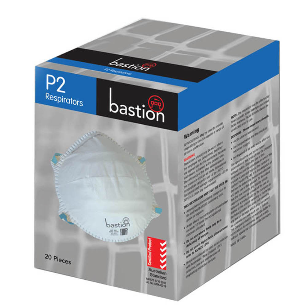 Bastion P2 Respirator Face Mask - Box 20